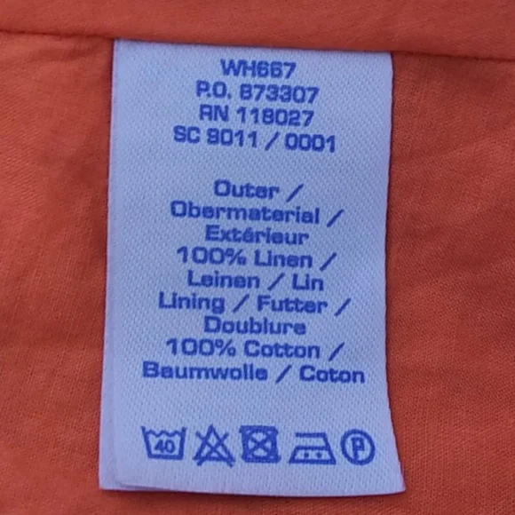 Boden Orange Sleeveless Patterned Fit-and-Flare Dress - Picture 5 of 7